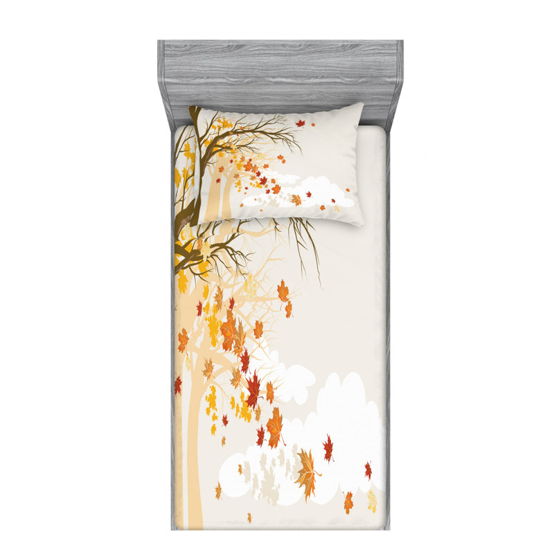Microfiber Sheet Set, Twin Sheet Set with Fitted Sheet