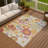 Machine Washable Indoor/Outdoor Chantille ACN2293 Floral Rug-203089013