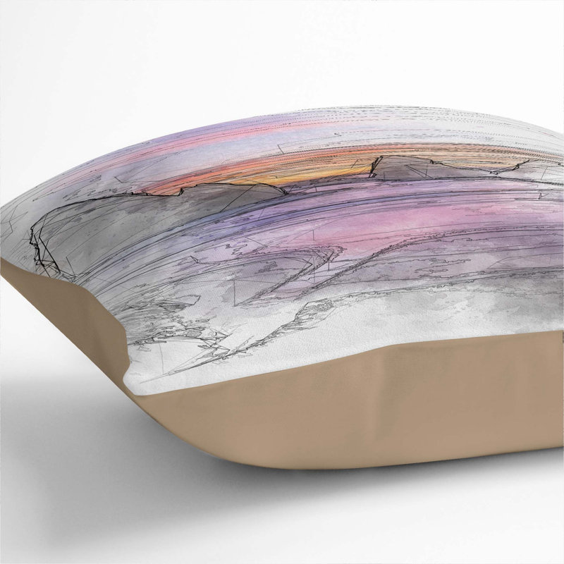Square Throw Cushion, 40cm H x 40cm W x 15cm D, Stone