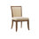 Ocean Club Kowloon Fabric Side Chair in Brown/Taupe/Cream