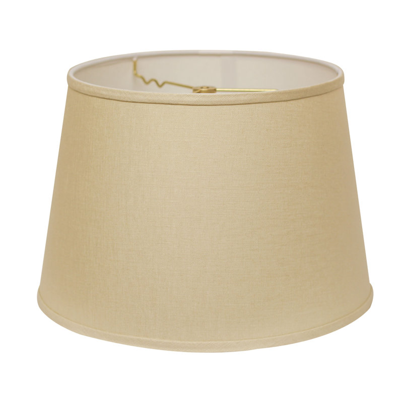 Abat-jour empire en lin (araignée), Beige, H 10,5 po x l 16 po x P 16 po