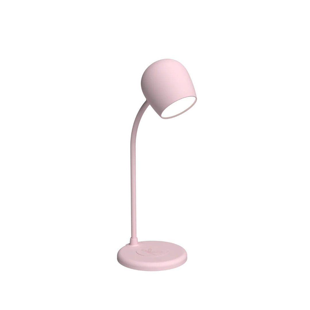 Ellie Lamp with Wireless Charger & Bluetooth Speaker - Ivory Sand