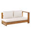 Tatig 225cm Wide Acacia Patio Sofa with Cushions