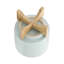 Jardinières en céramique avec supports en bois de bambou, ensemble de 2-1988550625-1988550655