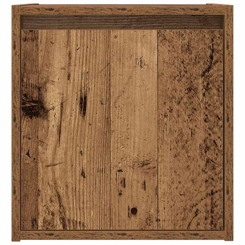 vidaXL Wall-mounted Bedside Cabinet Engineered wood Compact, Old Wood