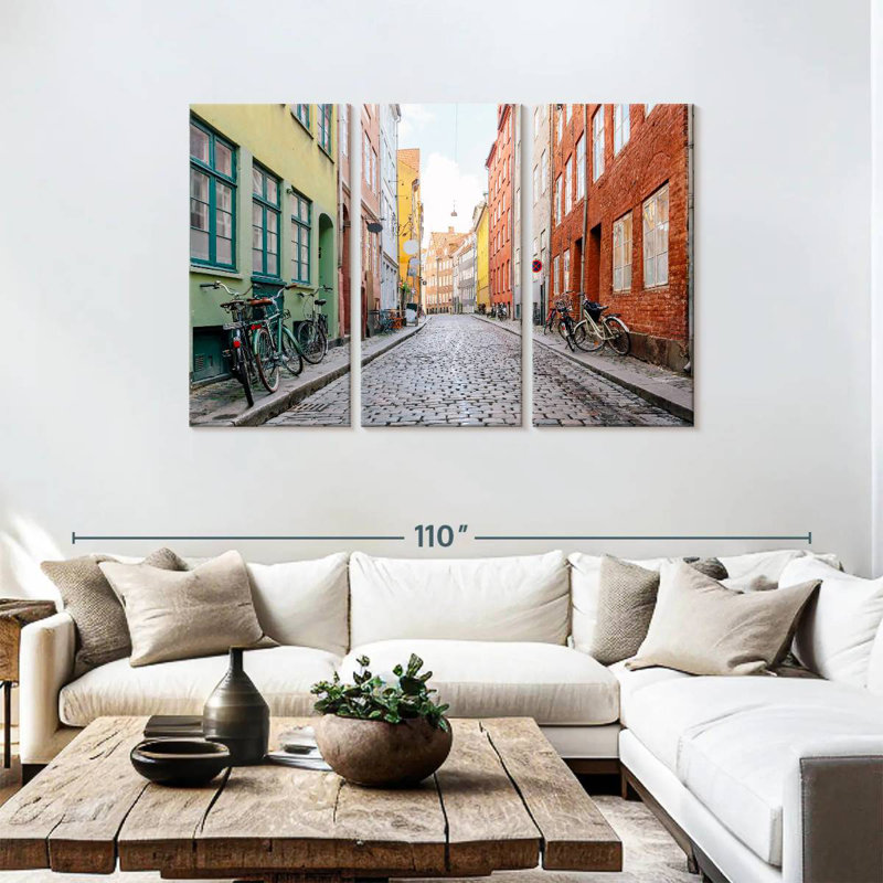 Rue pavée à Copenhague