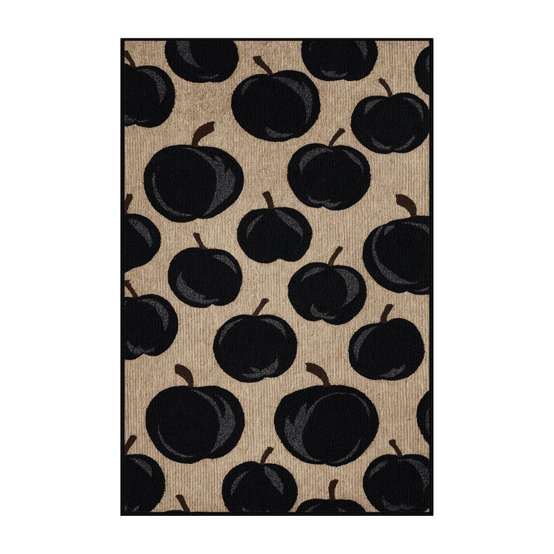  Tapis lavable fruits noirs prune, Tapis de couloir 2 pi x 4 pi