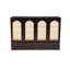 Grand lit escamotable avec centrale électrique, panneau en rotin et armoire en bois de pin, espresso-1116389146