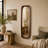 Wood Oval Minimalistic Room Wall Mirror-514771030