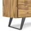 Meuble de rangement en bois d'acacia massif de style industriel moderne de 39 po de longueur avec tablettes réglables et pieds en métal Lowry-1892540637-1925831413
