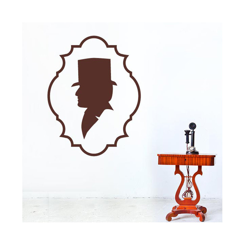 Entertainment Wall Decal, Medium, Brown