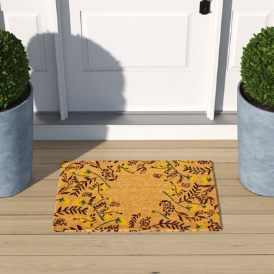 Arnelda Non-Slip Floral Doormat