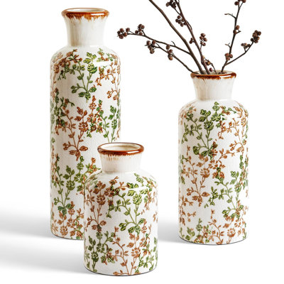 Porcelain China Table Vase - Set of 3