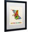 « british columbia map », impression encadrée-22541332-40383431