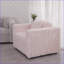 Canapé modulaire simple, moderne minimaliste de 44,9 po avec coussins amovibles lavables pour la chambre à coucher et le salon | Rose clair | Standard-557957936