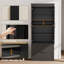 Armoire de cuisine de 71 po de hauteur, armoire de rangement avec tablette réglable et tiroirs pour la cuisine et le salon-1167484609