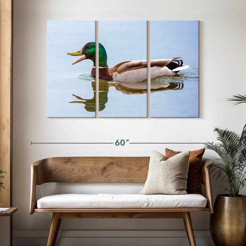 Brampt Floating Mallard Duck, 32" H x 50" W