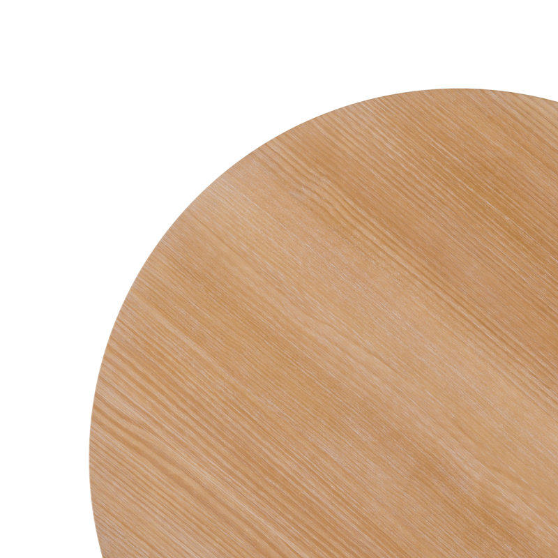 Johnovan 47.5" Round Solid Wood Pedestal Dining Table, Cerused White