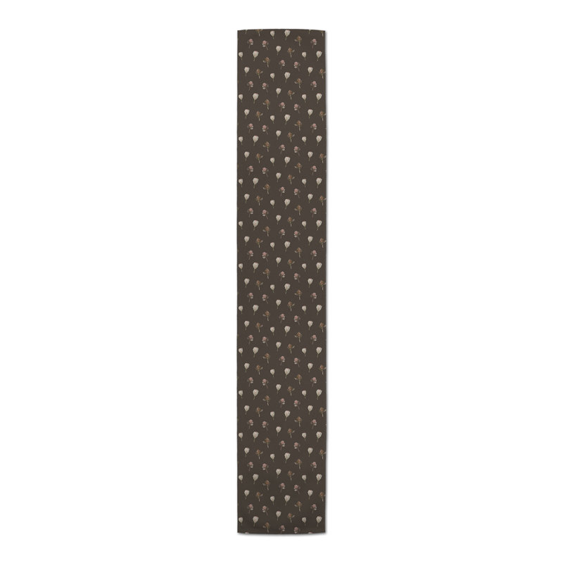 Chemin de table rectangulaire, 72 po x 16 po, Gris anthracite