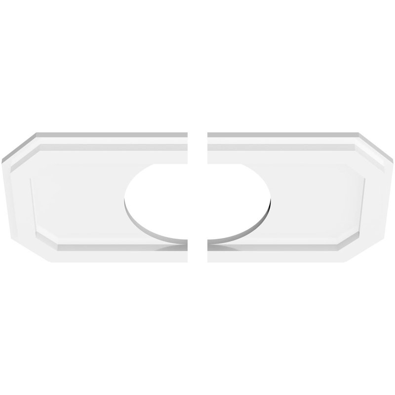 Médaillon de plafond contemporain en PVC Emerald, H 1 po x l 32 po x P 16 po