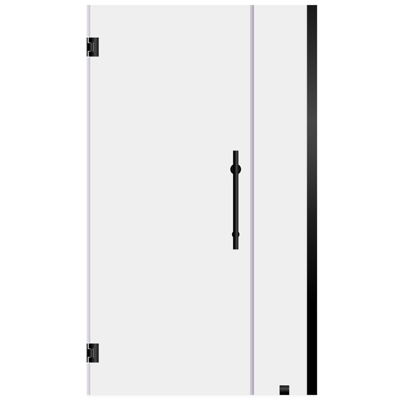 Porte de douche sans cadre l 55 po x H 72 po Ultra-E, Pivot, Transparent