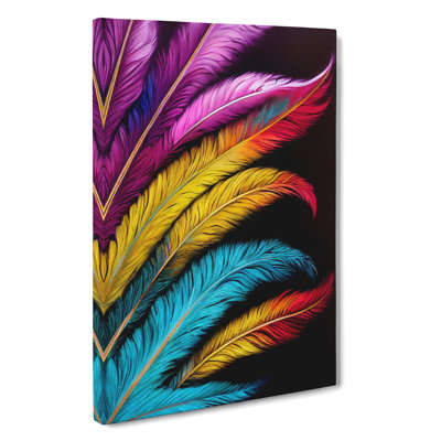Vibrant Feathers No.2 - Wall Art