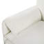 Canapé modulaire à assise profonde avec repose-pieds, siège modulaire en chenille confortable et rembourré en forme de L pour salon, appartement, bureau, bricolage, beige
