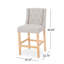 Ensemble de 2 tabourets de comptoir rembourrés en tissu rembourrés pour comptoir de cuisine ou bar-26838792
