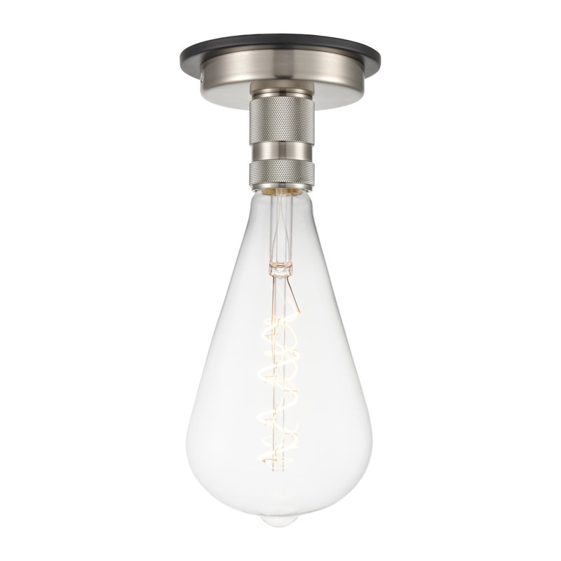 Yeager - 1 lumière - 5 pouces - Nickel satiné noir - Plafonnier encastré