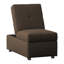 Chaise de rangement convertible brune 1pc avec tissu texturé, structure en contreplaqué de bois massif, siège rembourré en mousse, plateau, fonction réglable, pieds exposés, rangement intérieur, idéale pour la couleur du salon