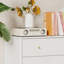 Commode 3 tiroirs 31,5 "et petite commode moderne, blanc