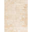 Wool Abstract Area Rug in White