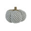 Fabric Pumpkin Ornament with Jute Stem for Thanksgiving & Halloween