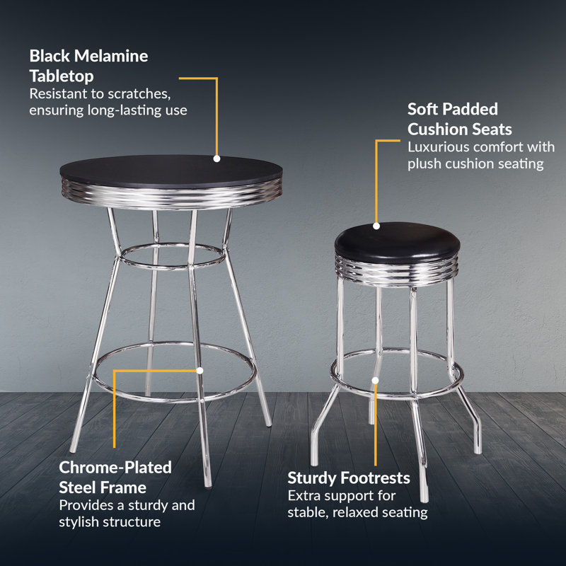 Akeera 3 - Piece Pub Table Set