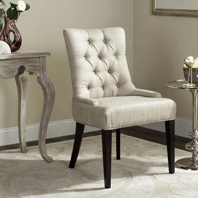 19''H Tufted Chair Nickel Nail Heads