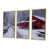 Toile avec cadre flottant or
