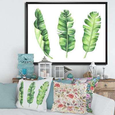 " Tropical Banana Leaves Set "