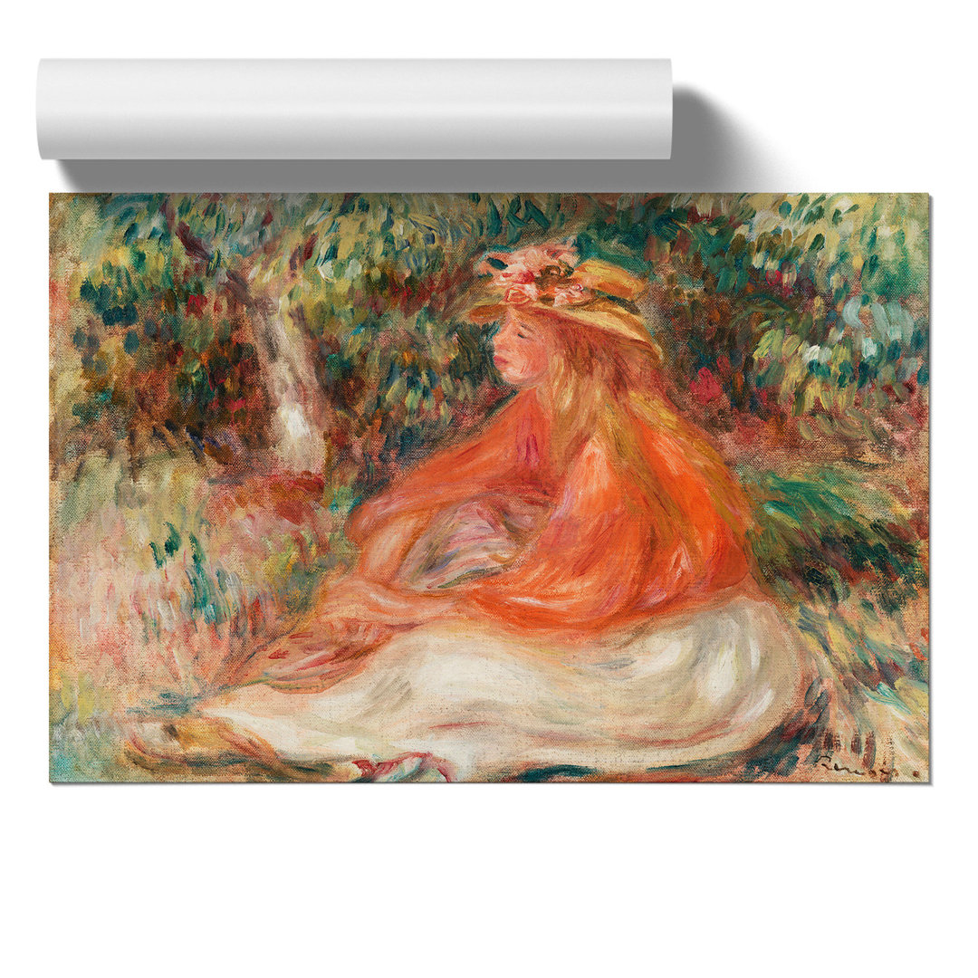 Seated Woman by Pierre Auguste Renoir - Frameless Print