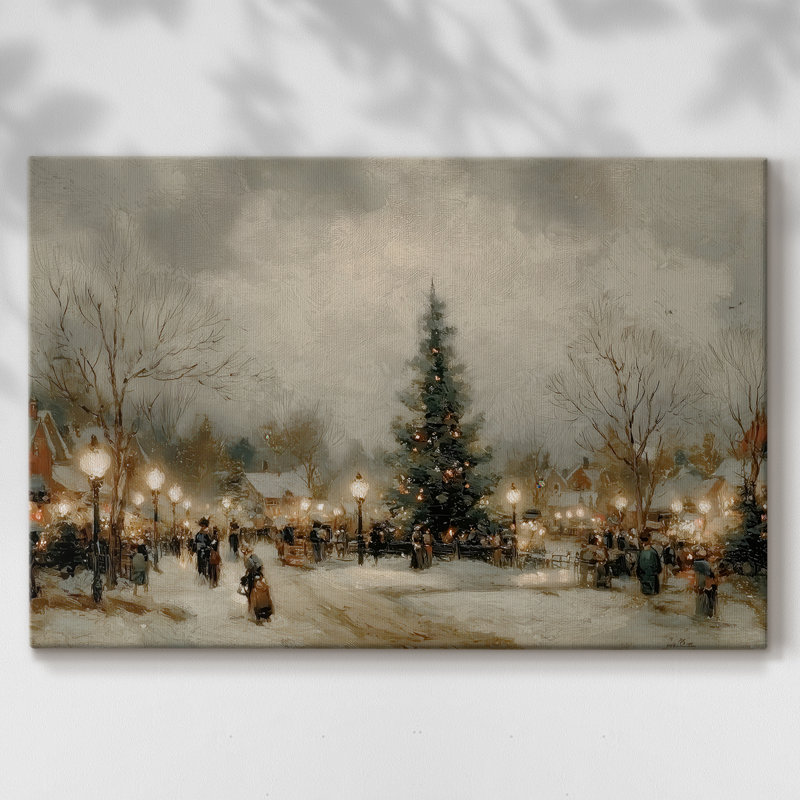Dusk of Honeyed Manger - Toile tendue avec châssis de qualité supérieure, H 12 po x l 18 po