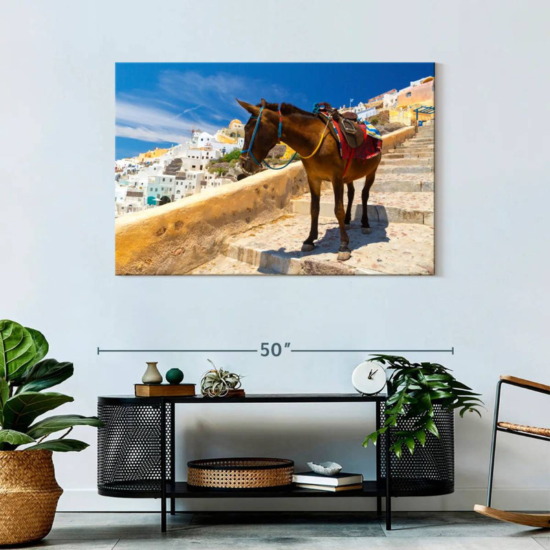 «Brampt Donkey» à Santorin, H 30 po x l 45 po
