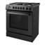 Cosmo 30 in. Nebula Collection 5.0 cu. ft. Gas Range, 5 Burners, Rapid Convection Oven, Cast Iron Grates in Matte Black