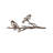 Hand-Painted Decorative Garden Object, 100% Metal (Thickness: 0.06 in), 17.7 x 7.9 inches | Unique Brown Finish, No Assembly Required | Perfect for Outdoor Decor & Garden Accents, Durable and Stylish Design-1965821649
