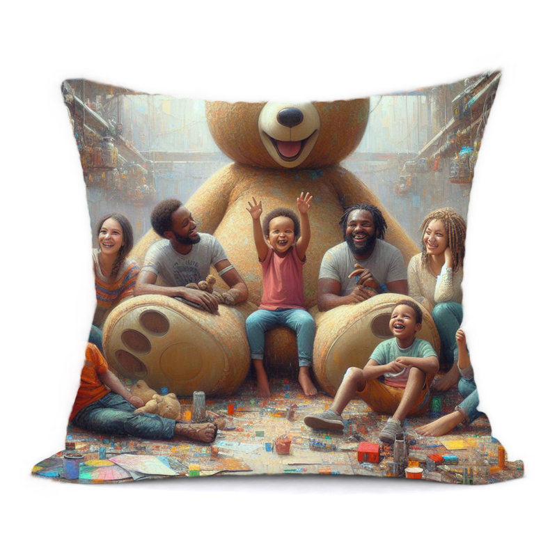 Abstract Reversible Throw Pillow