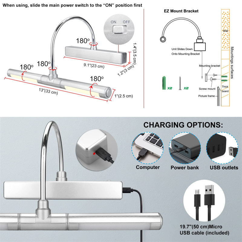 Daemar Chrome Swing Arm Sconce