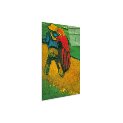 "Two Lovers" by Van Gogh Vincent 53×79.5 cm CrystalArt Acrylic Glass Effect, Lightweight Ready to Hang