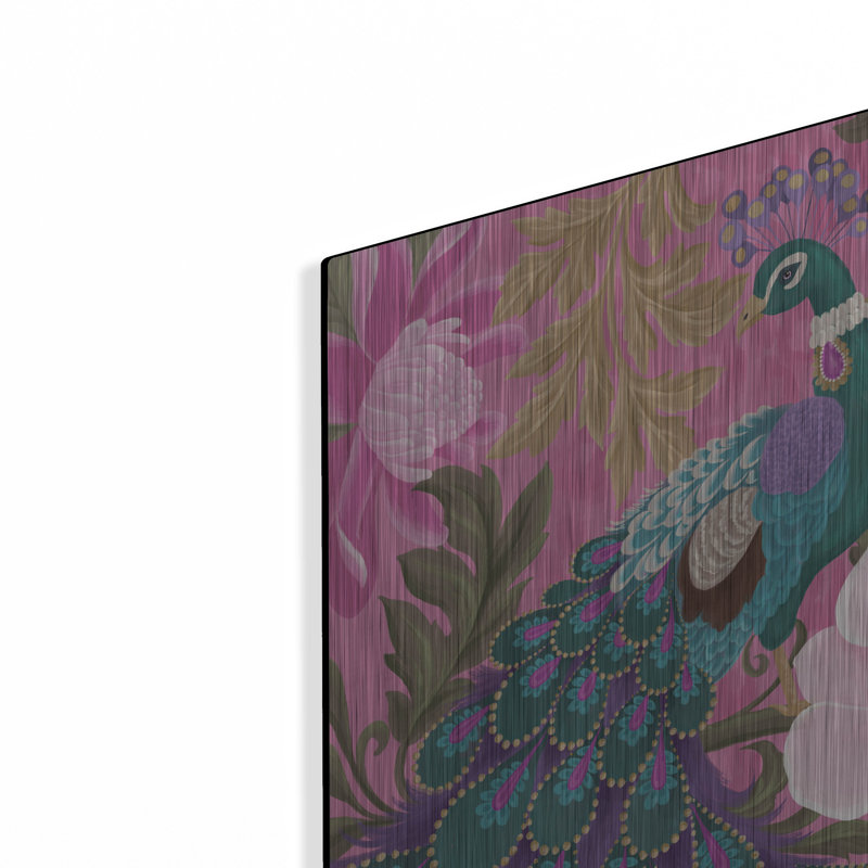  «Pretty Peacock» par Cat Thurman Designs, art mural en métal, H 24 po x l 16 po