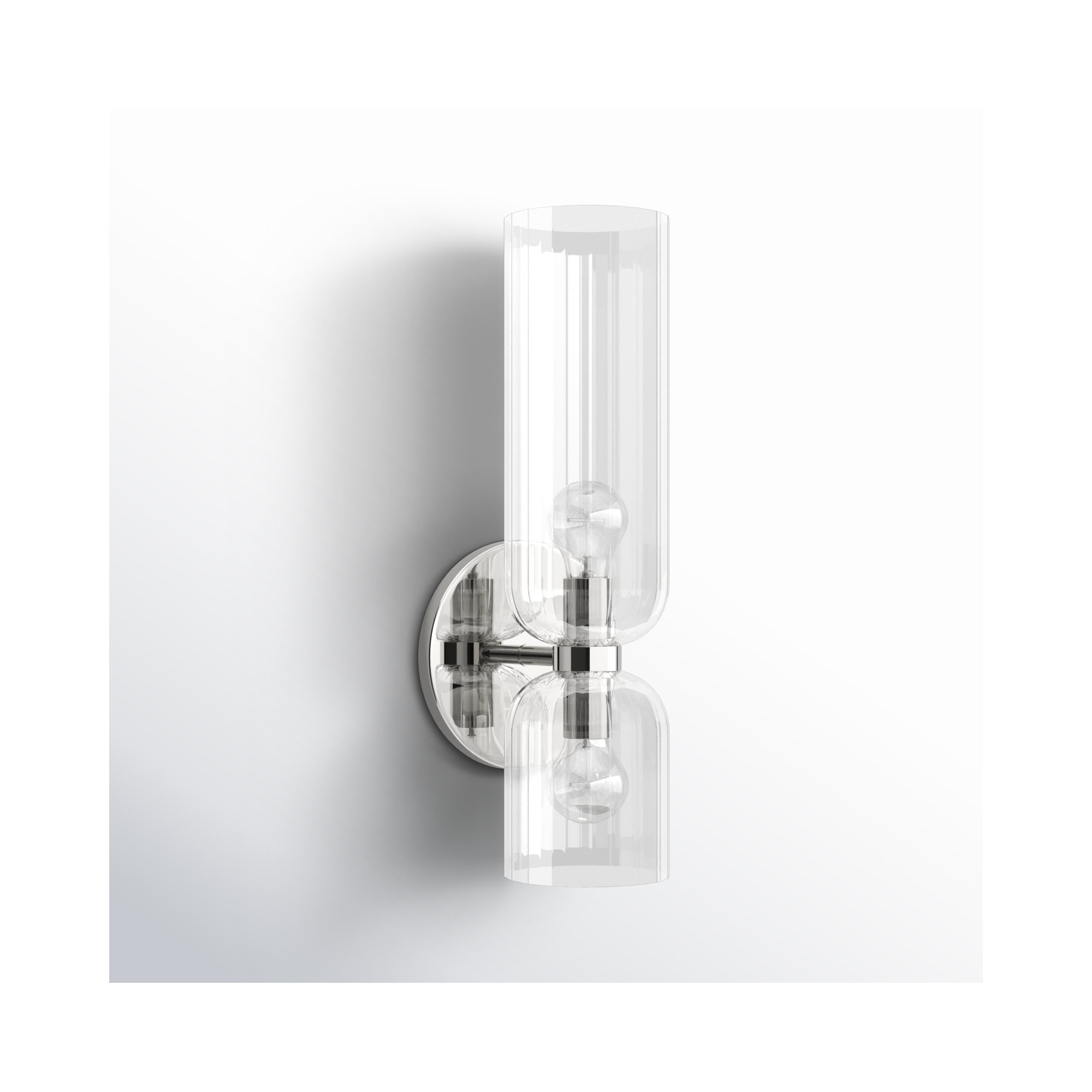 Sahriyah 2 Light Dimmable Armed Sconce, Polished Nickel