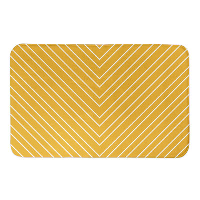 Tapis pour salle de bain chevron Bradyn
