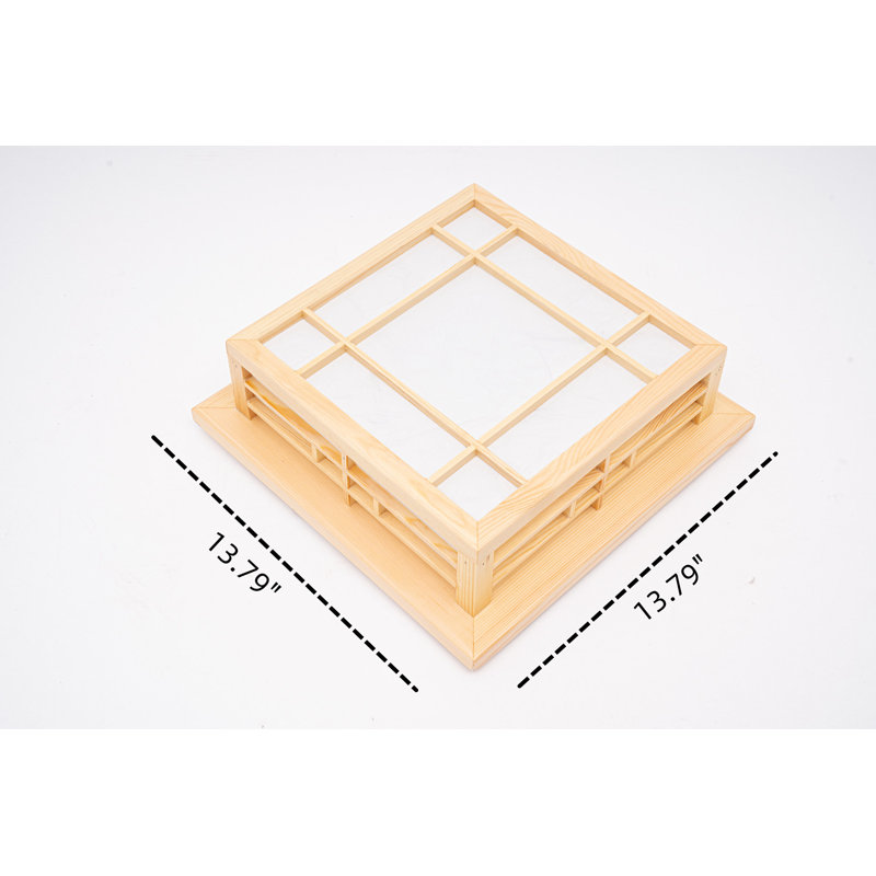 Nyelle Wood Dimming LED Flush Mount