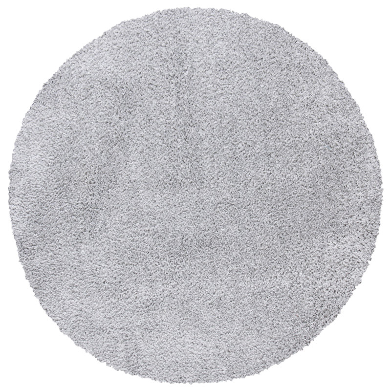 Peake Area Rug, Light Grey, Round 122 cm